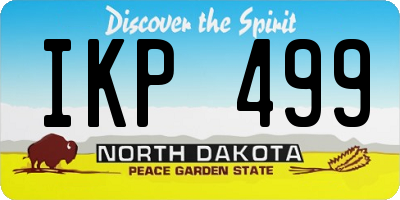 ND license plate IKP499