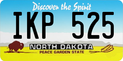 ND license plate IKP525