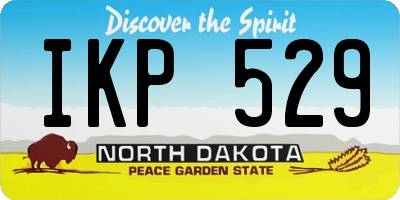 ND license plate IKP529