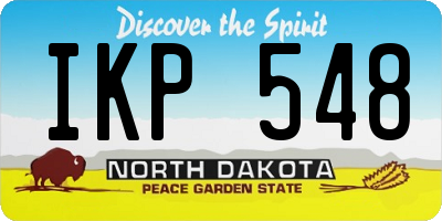 ND license plate IKP548