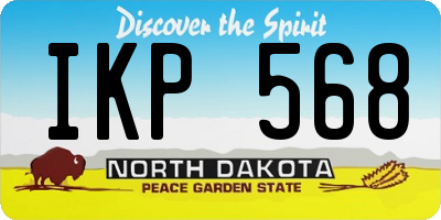ND license plate IKP568