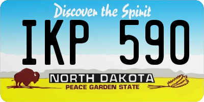 ND license plate IKP590