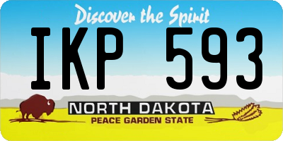 ND license plate IKP593