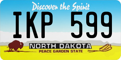ND license plate IKP599