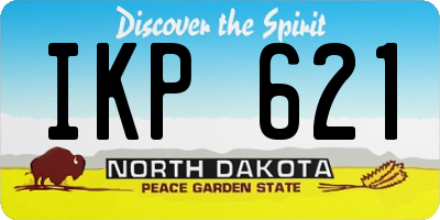 ND license plate IKP621