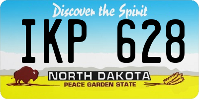 ND license plate IKP628