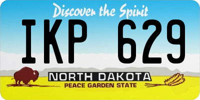 ND license plate IKP629