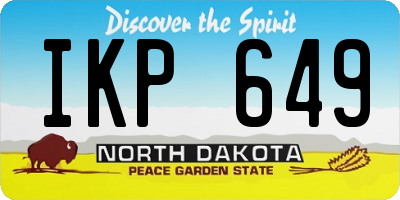 ND license plate IKP649