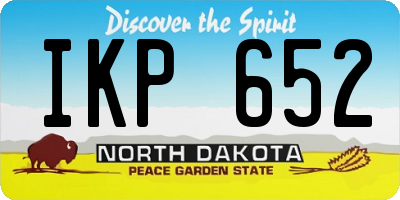 ND license plate IKP652