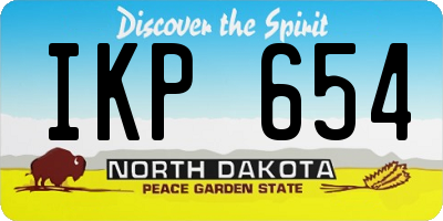 ND license plate IKP654