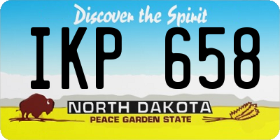 ND license plate IKP658