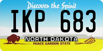 ND license plate IKP683
