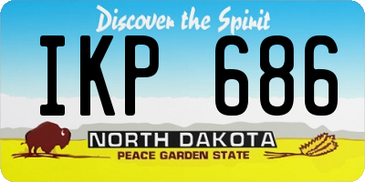 ND license plate IKP686