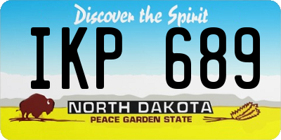 ND license plate IKP689