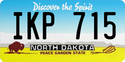 ND license plate IKP715