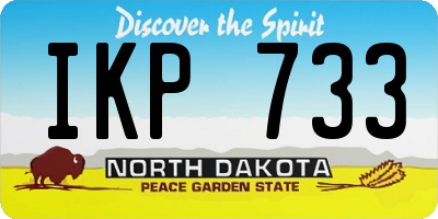 ND license plate IKP733