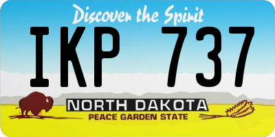 ND license plate IKP737