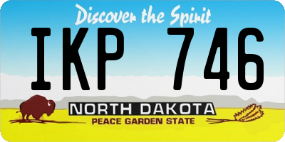 ND license plate IKP746