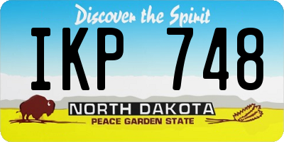 ND license plate IKP748