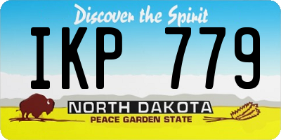 ND license plate IKP779