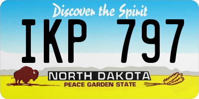 ND license plate IKP797