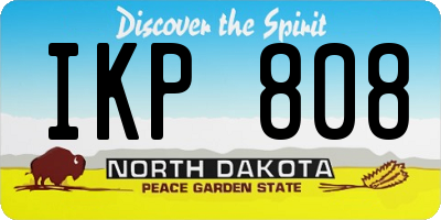 ND license plate IKP808