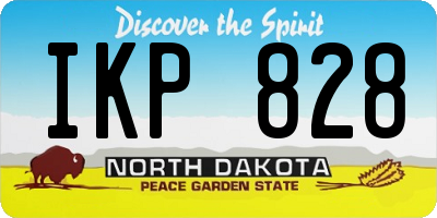 ND license plate IKP828