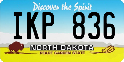 ND license plate IKP836