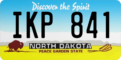 ND license plate IKP841