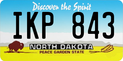 ND license plate IKP843