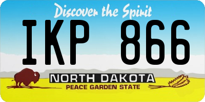 ND license plate IKP866