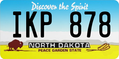 ND license plate IKP878