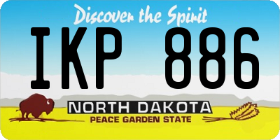 ND license plate IKP886
