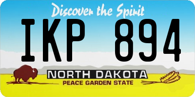 ND license plate IKP894