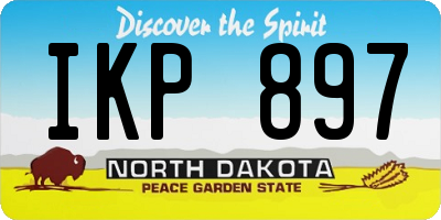 ND license plate IKP897