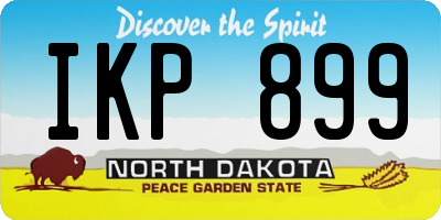 ND license plate IKP899