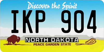 ND license plate IKP904