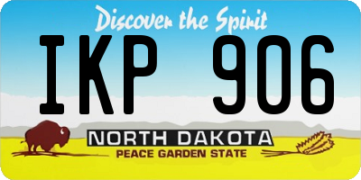 ND license plate IKP906