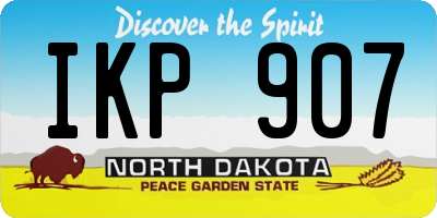 ND license plate IKP907