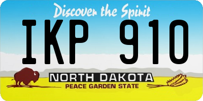 ND license plate IKP910