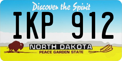 ND license plate IKP912