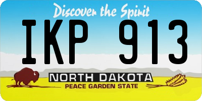 ND license plate IKP913