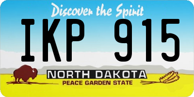 ND license plate IKP915