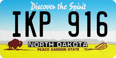 ND license plate IKP916
