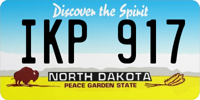 ND license plate IKP917