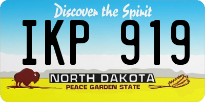 ND license plate IKP919