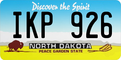 ND license plate IKP926