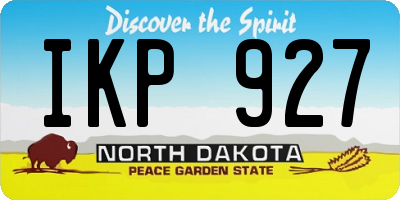ND license plate IKP927