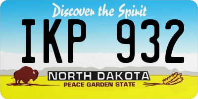 ND license plate IKP932