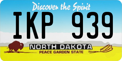 ND license plate IKP939